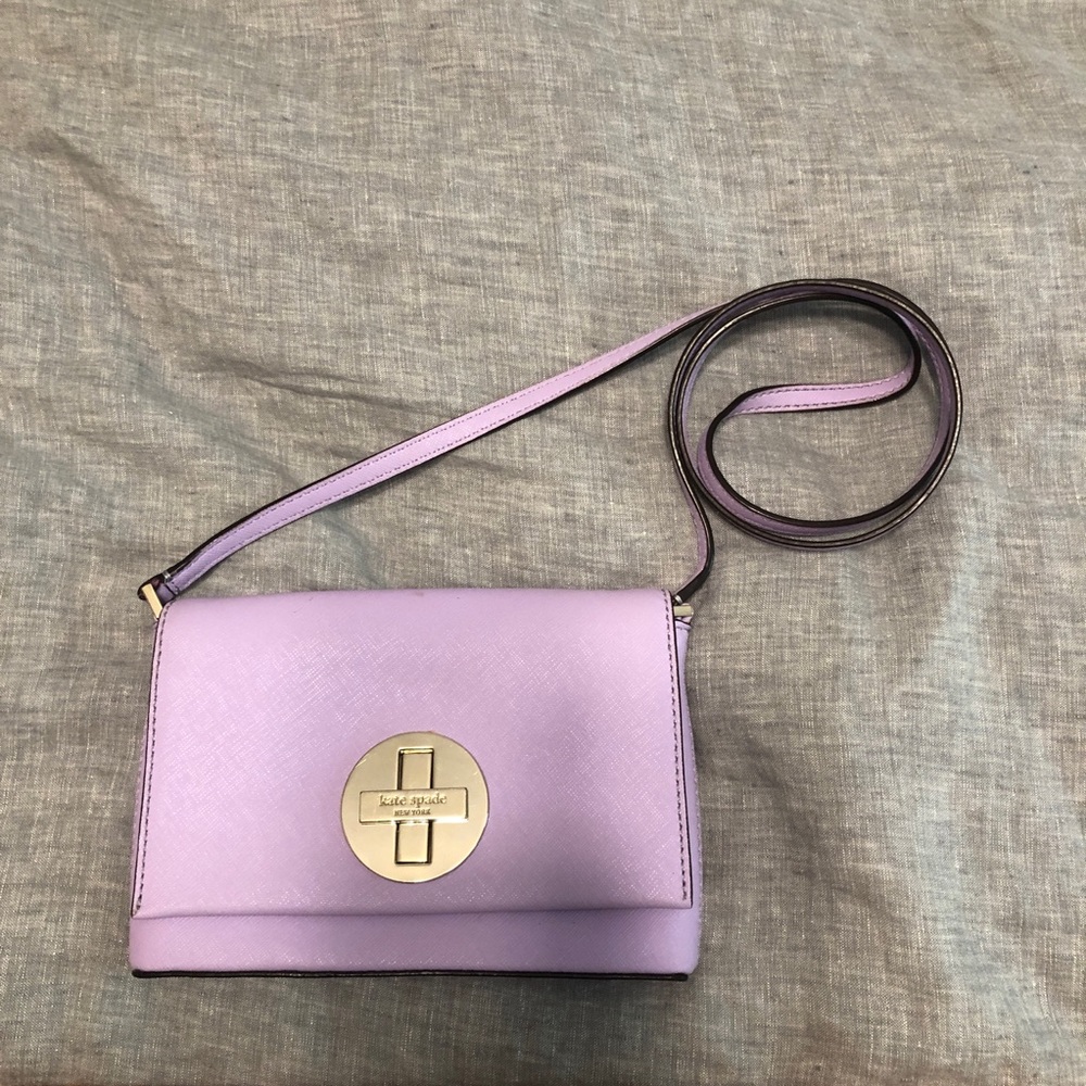 Lavender Kate Spade cross body bag